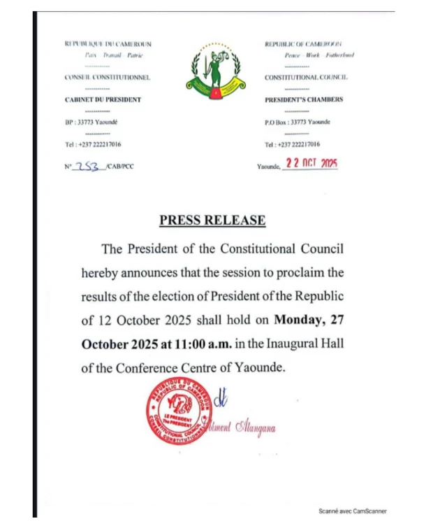 Statement from di council