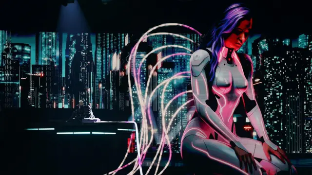 Руски представник Шаман на интервизији, испред је слика девојке са крилима