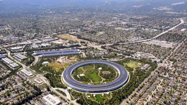 Vista aérea de Silicon Valley.