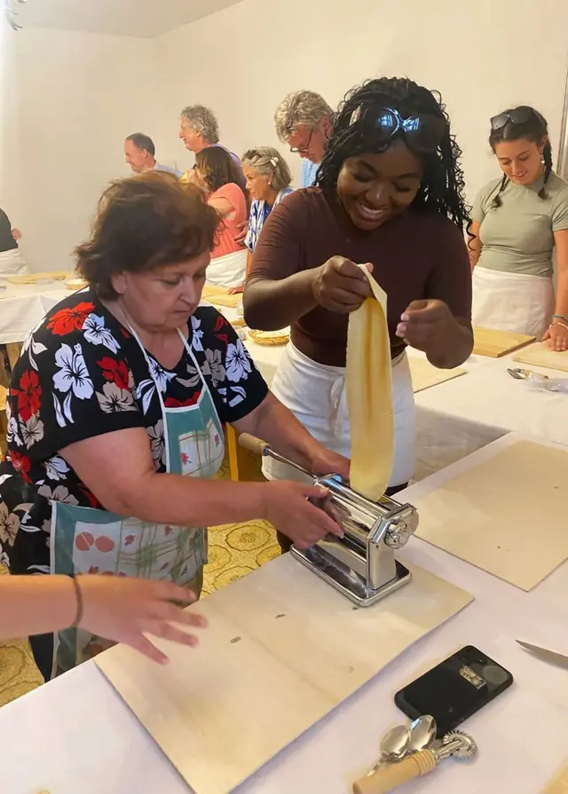 Granny-led travel activities include pasta making, storytelling and tours (Credit: Brittany Diego)