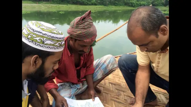 The team at Bengal Muslin enlisted the help of local villagers during the search for the lost plant