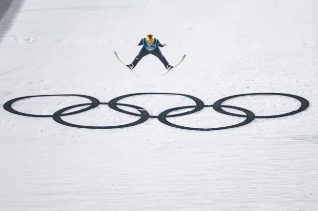 Прыгунья с трамплина из Словении Ника Превц в Валь-ди-Фьемме