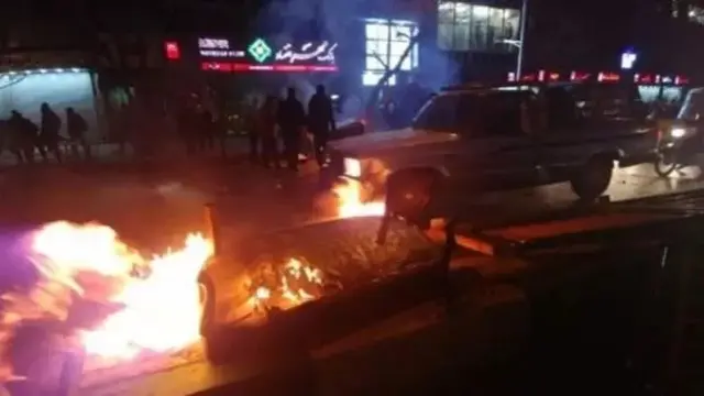 تصویری از اعتراضات خیابانی دی ۱۳۹۶