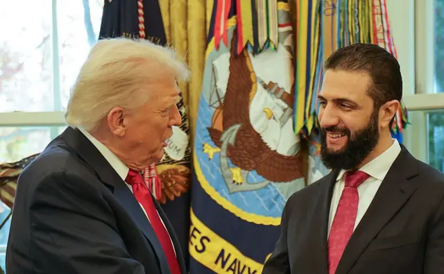 دیدار تاریخی احمد شرع با دونالد ترامپ در کاخ سفید