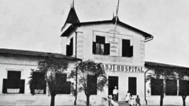 سیوا حاجی کا قائم کردہ ہسپتال کی یہ تصویر سنہ 1908 میں لی گئی 