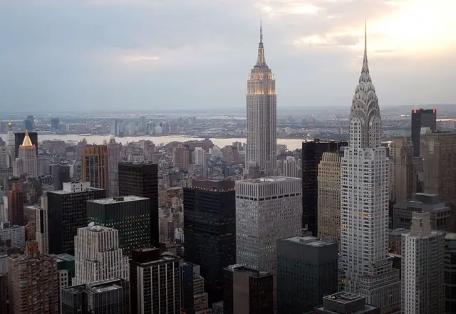 Vista de los edificios Chrysler y Empire State.