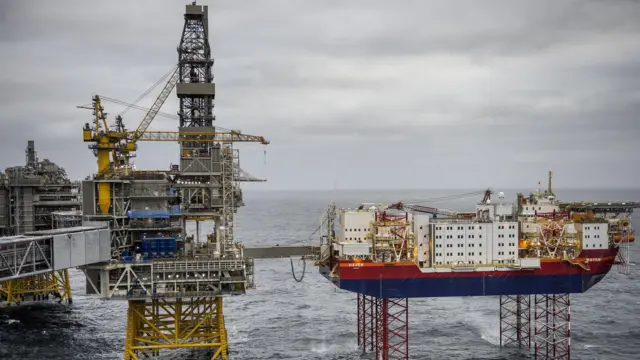 A Norwegian oil rig