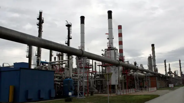 Rafinerija nafte u Pančevu je glavno postrojenje za preradu naftnih derivata u Srbiji