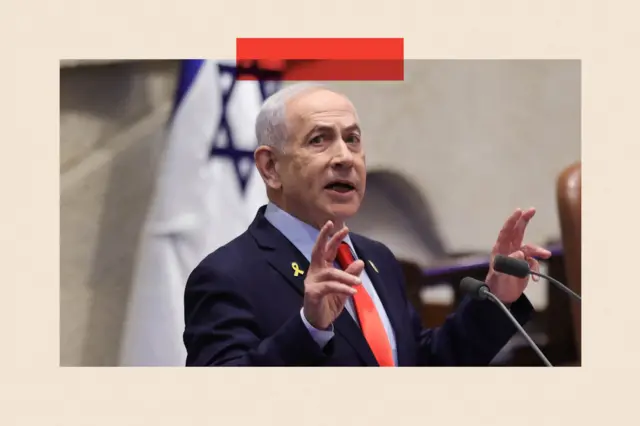 Израелски премијер Бенјамин Нетанјаху говори током дебате у Кнесету, израелској скупштини