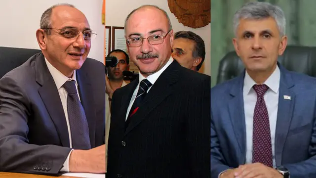  Bako Sahakyan, Arkadi Qukasyan, Davit İşxanyan