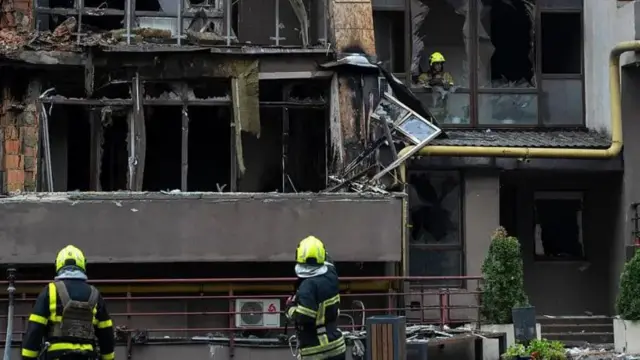 Последствия удара по Киеву, 21 июля 2025 года