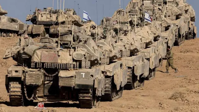 ታንክታት እስራኤል ኣብ ዝሓለፉ ሰሙናት ኣብ ደቡባዊ እስራኤል ተኣኪበን ኣለዋ