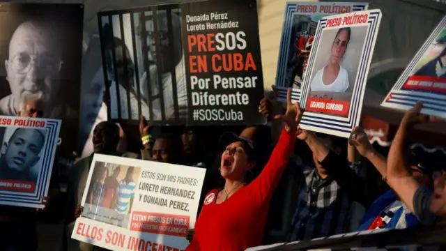 Manifestação pelos presos políticos