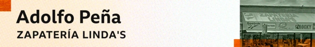 Gráfico de la zapatería de Adolfo Peña.