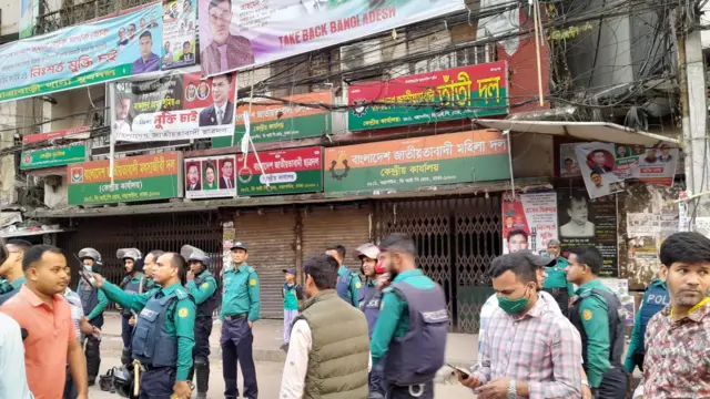 ঢাকায় বিএনপির কার্যালয়। 