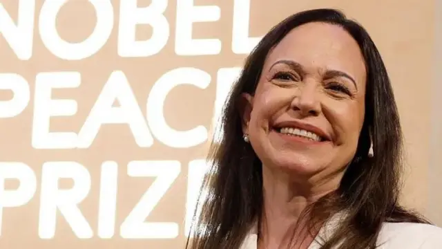 व्हेनेझुएलातील विरोधी पक्षनेत्या आणि नोबेल शांतता पुरस्कार विजेत्या मारिया कोरीना मचाडो