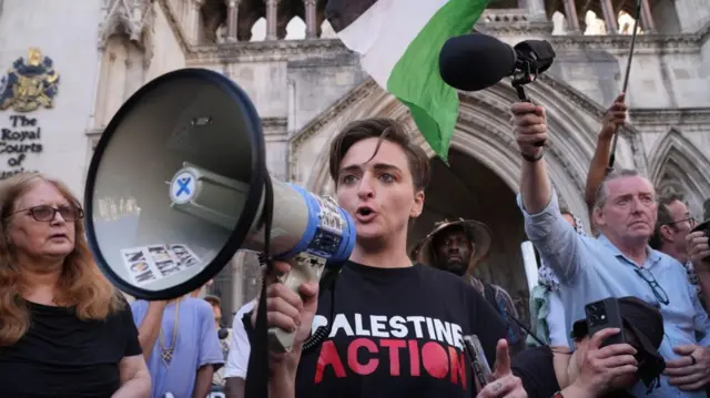 تظاهرة مؤيدة لمنظمة "فلسطين أكشن"