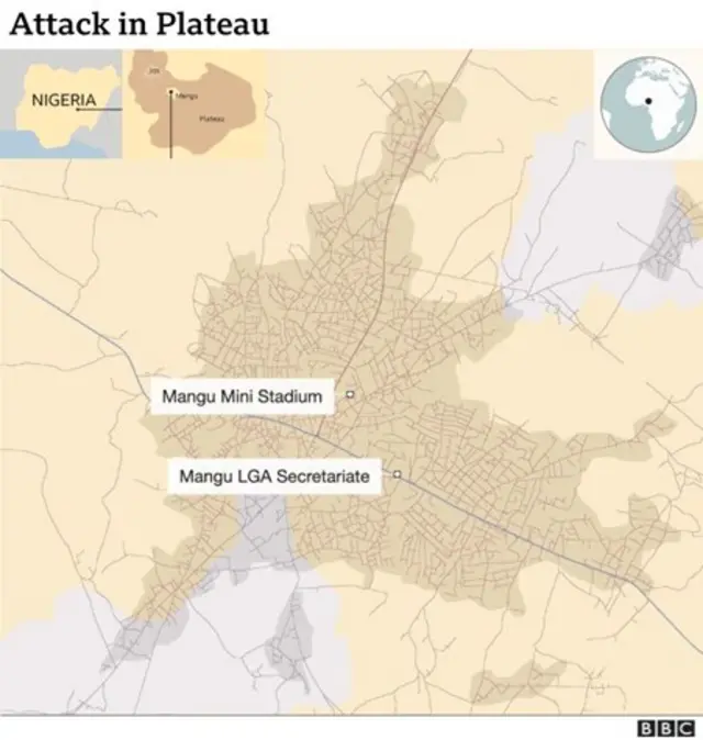 Taswirar ƙaramar hukumar Mangu