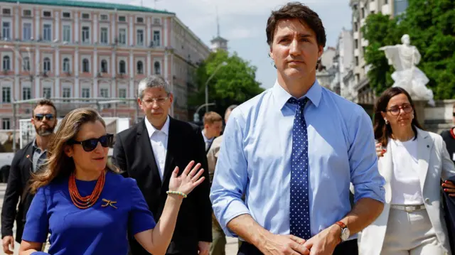 फ़्रीलैंड और ट्रूडो