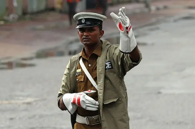Police officer in Sri Lanka