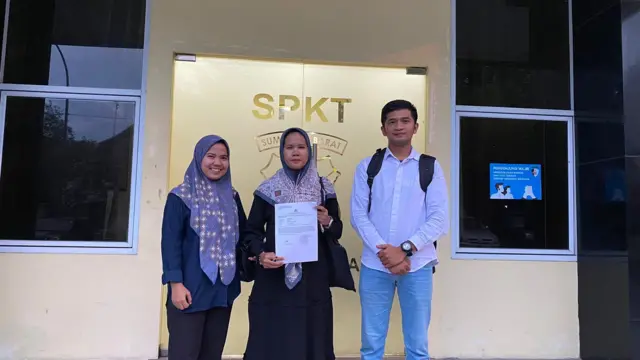 Pengacara dari Lembaga Bantuan Hukum (LBH) Padang Decthree Ranti Putri melaporkan dugaan pengancaman itu ke Polda Sumbar.