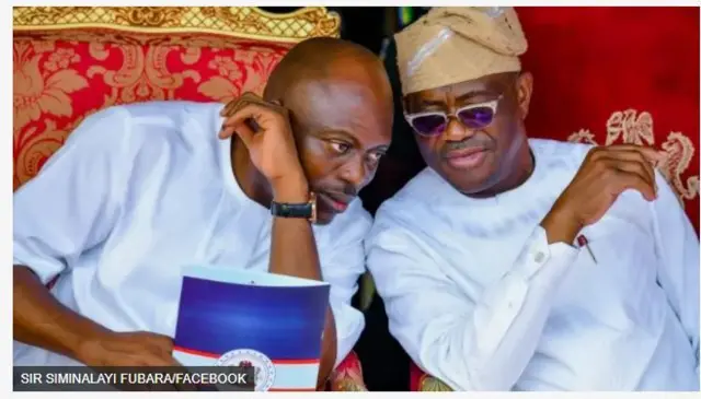 Gomina Siminalayi Fubara ati Nyesom Wike