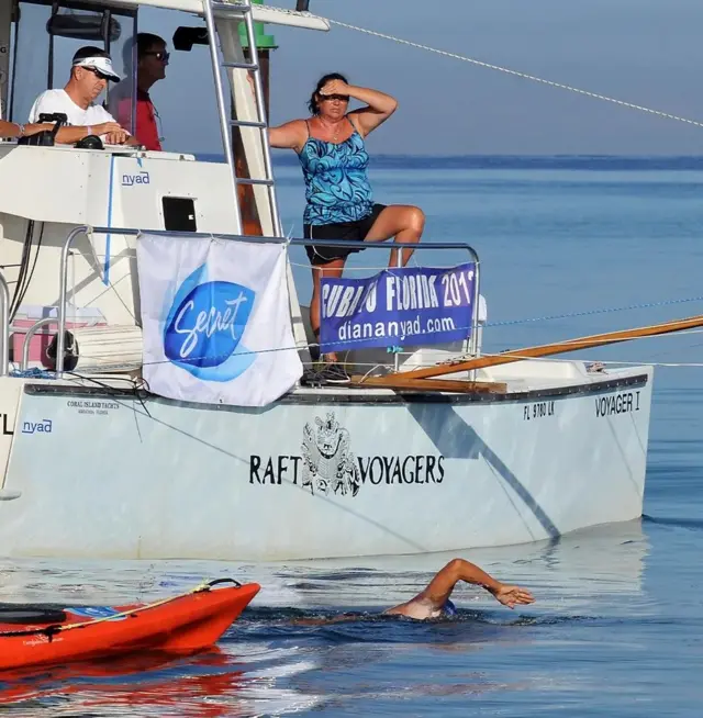 La nageuse américaine Diana Nyad 