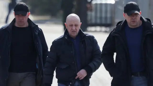 Євген Пригожин з охоронцями