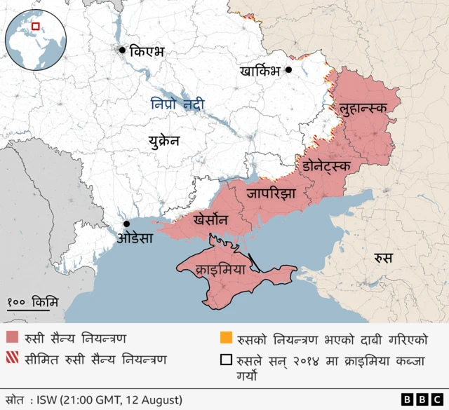 रुस-युक्रेन को ग्राफिक चित्र