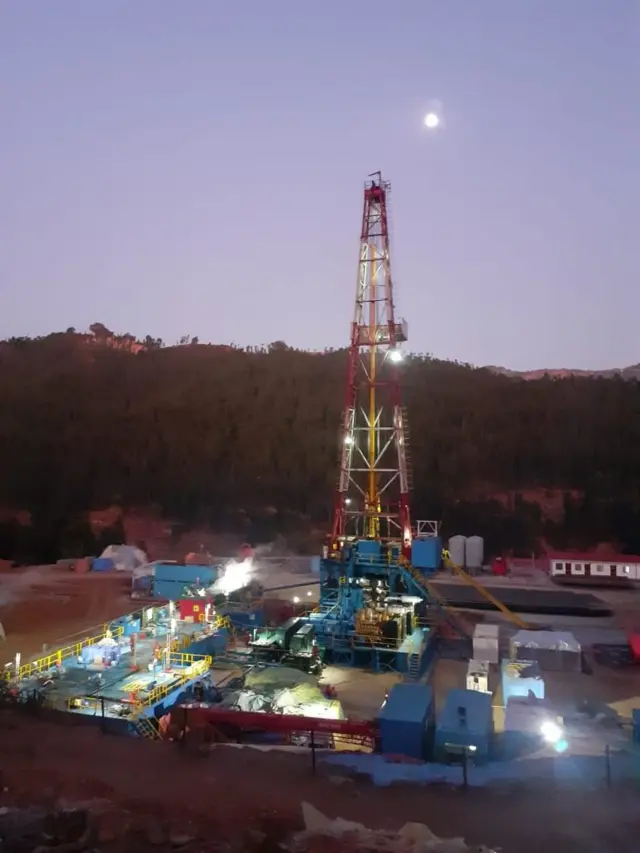 दैलेखको जलजलेमा भइरहेको पेट्रोलियम अन्वेषण कार्य