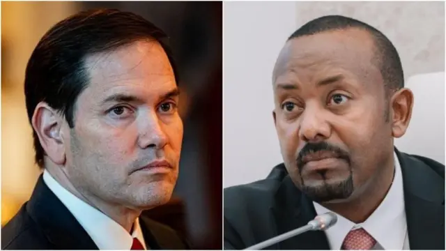 ምኒስተር ጉዳያት ወፃኢ ኣመሪካ ማርኮ ሩቢዮ ምስ ቀዳማይ ምኒስተር ኢትዮጵያ ኣብይ ኣሕመድ