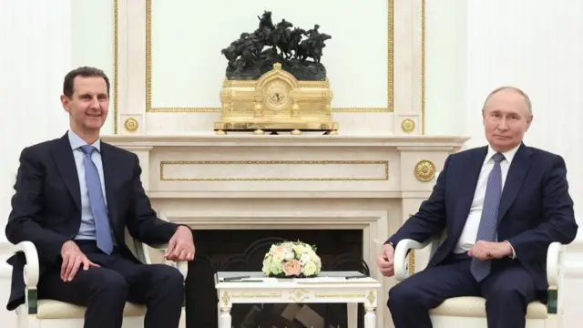 बशर अल-असद और रूस के राष्ट्रपति 