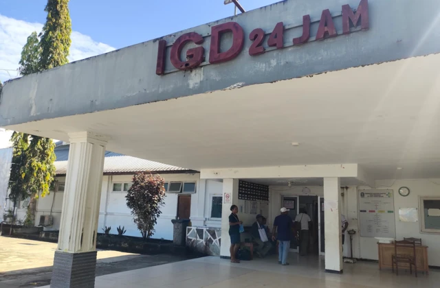 Ruang instalasi gawat darurat (IGD) RSUD Yowari di Jayapura, Papua.