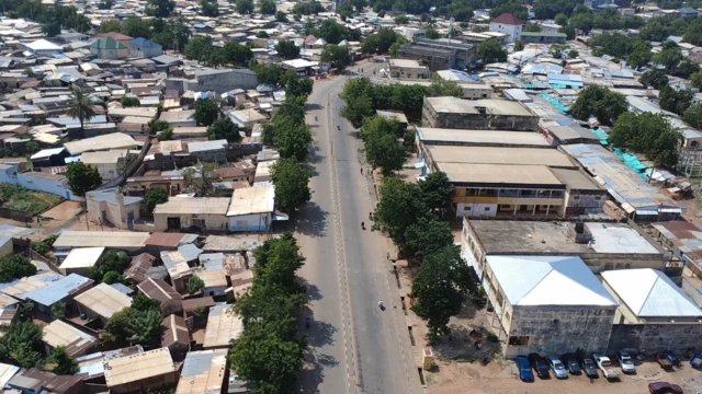 Aeriel shot of ghost community