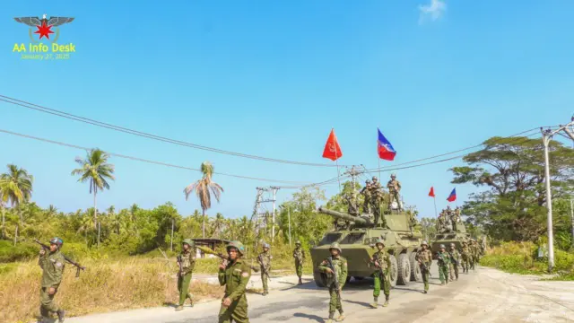 ရခိုင်နဲ့ဧရာဝတီတိုင်းအစပ်ကဘောမိစခန်းကို အေအေတပ်ဖွဲ့သိမ်းပိုက်ခဲ့စဥ်