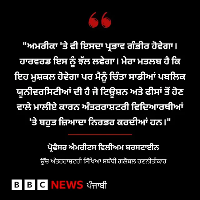 ਅਮਰੀਕੀ ਵੀਜ਼ਾ 'ਤੇ ਪਾਬੰਦੀ