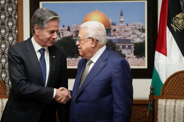 Blinken ile Abbas