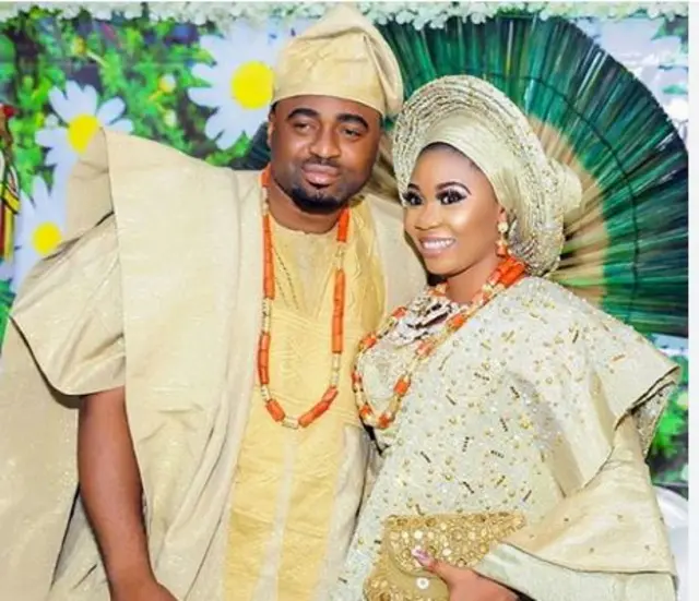 Wunmi Toriola àti ọkọ nígbà ìgbéyàwó wọn