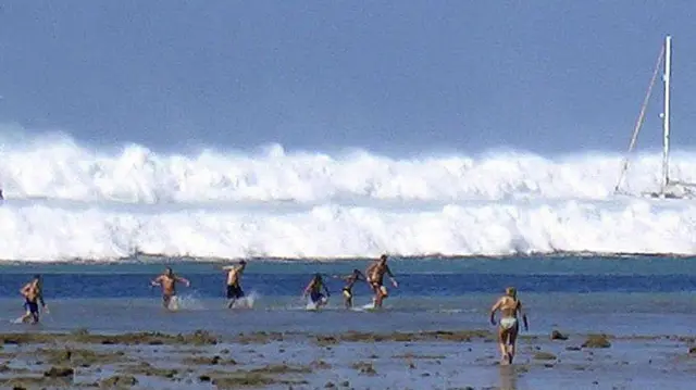 Tsunami en Tailandia, 2004.