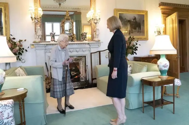 Queen Elizabeth and Liz Truss