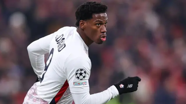 Mshambuliaji wa Lille Jonanthan David 