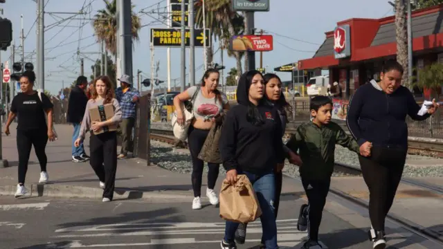 Población fronteriza de San Ysidro, California, el 26 de noviembre de 2024. 