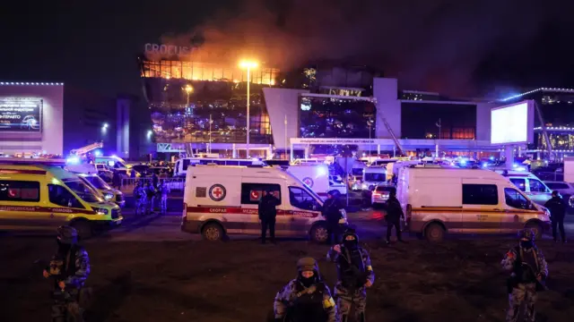 "اسلامي دولت" د ۲۰۲۴ کال مارچ میاشت کې د مسکو د کروکس ښار په تالار کې د برید پړه پر غاړه واخیسته