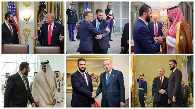 احمد شرع و رهبران کشورهای مختلف