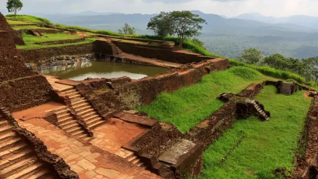 Stone steps leading into the pools indicate that they would have been used for swimming