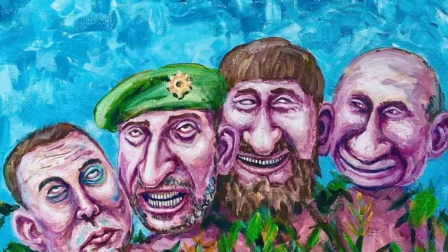 Карикатура с Путиным и Кадыровым