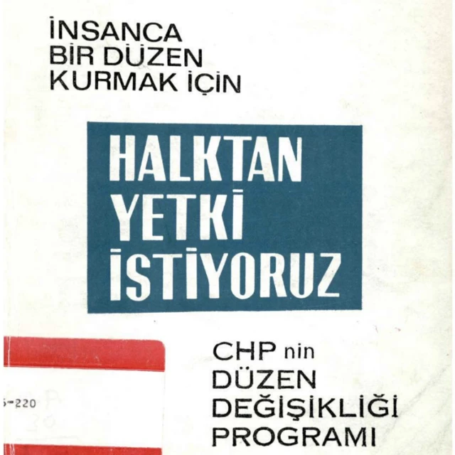 CHP'nin 1969'daki seçim bildirgesi 
