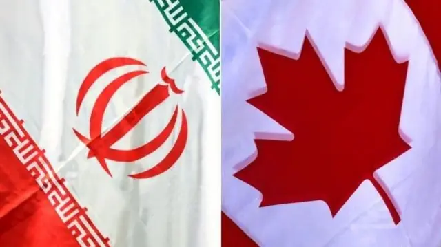 پرچم ایران و کانادا