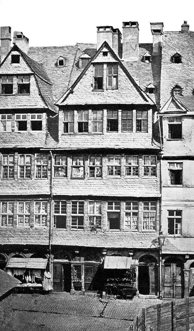 Le patriarche de la famille, Mayer Amschell Rothschild, est né dans cette maison située dans le ghetto juif de Francfort.