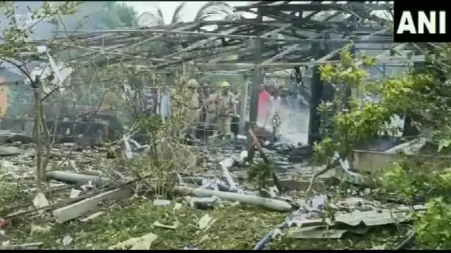 বেআইনি বাজি কারখানায় বিস্ফোরণের পরে
